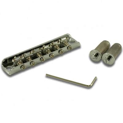 Tele to Bigsby B5/50 WD Conversion Kit: Bridge 6 Saddles + Pickup Plate Chrome image 8