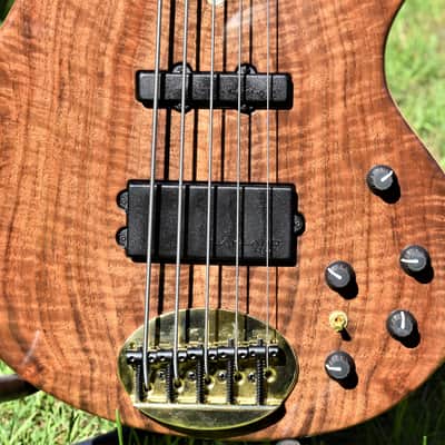 Lakland 55-94 2017 Natural Walnut Burl image 5