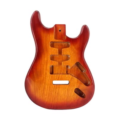Stratocaster Style Electric Guitar SSH Body, Mahogany Glossy image 1