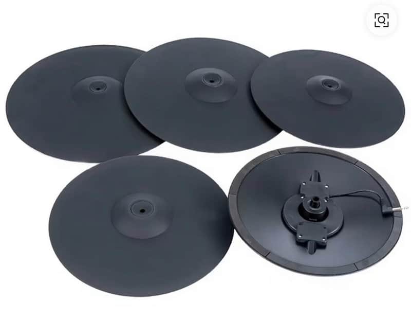 UNLOCK Thin Cymbal Set 14” Hi Hat 14” + 16” Crash 17” Ride for Roland Alesis Kit image 1