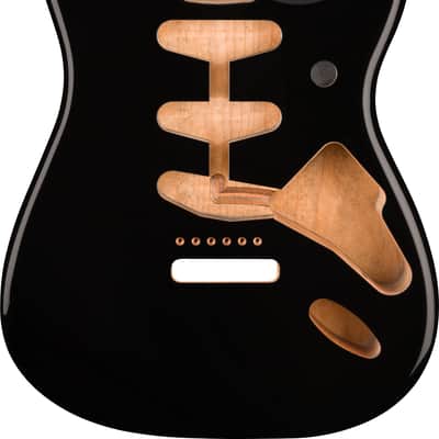 Fender Classic Series 60's Stratocaster SSS Alder Body Vintage Bridge Mount Black image 1