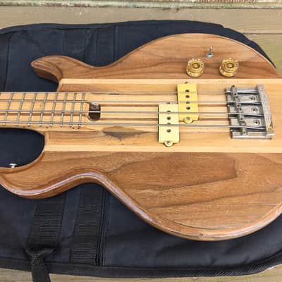 Vintage Late 1970's S. D. Curlee Standard Medium Scale Bass Guitar w/ Fender Gig Bag! image 3