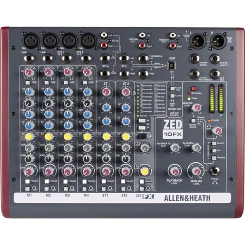 Allen & Heath ZED10FX Multipurpose Mini Mixer with Effects image 1