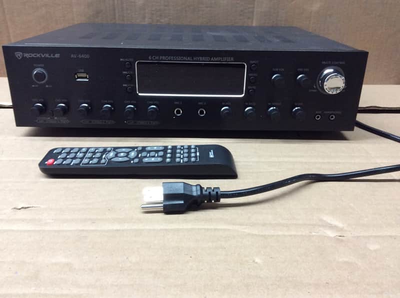 AV-6300-6400 GS 6 Channel Professional Amplifier with Bluetooth+AUX image 1