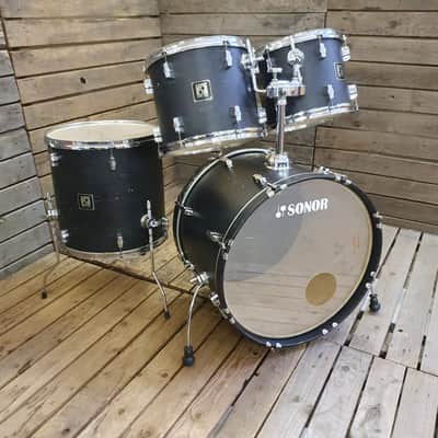 Sonor Force 2001 Drum Kit Satin Black USED! RKSON090223 image 1