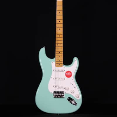 Squier Classic Vibe 50s Stratocaster HT, Maple FB, Surf Green image 5