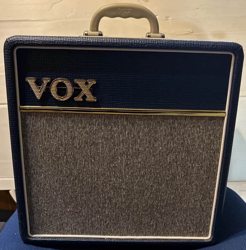 Vox AC4C1-BL Limited Edition 4-Watt 1x10" Guitar Combo 2012 - Blue with Tygon Cloth image 1