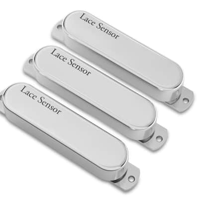 LACE Sensor "Chrome Dome" 3-Pack Single Coil Pickups - Chrome image 3
