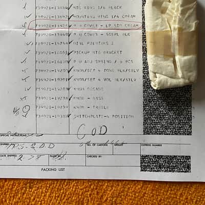 New/Old Stock-Gibson P-90 Cream Soapbar Pick Up Cover 70's image 6