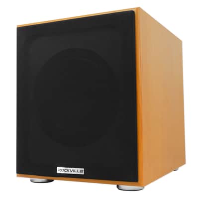 Rockville BluTube Bluetooth Tube Amplifier+6.5" Wood Bookshelf Speakers+8" Sub image 14