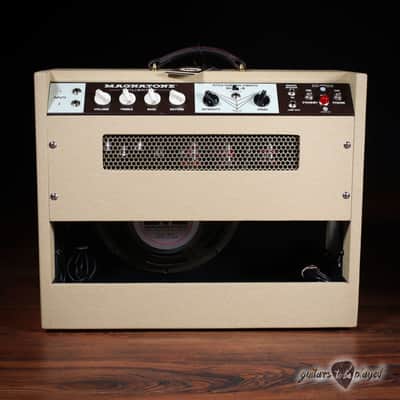 Magnatone Twilighter 22W Reverb/Vibrato 1x12” Combo Amp – Blonde w/ Oxblood image 4