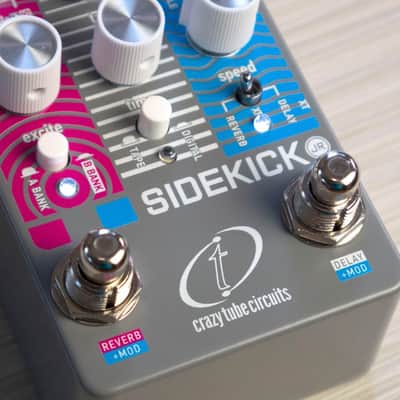 Crazy Tube Circuits Sidekick JR with XT Footswitch - Modulation, Delay, Reverb - Demo Unit! image 4
