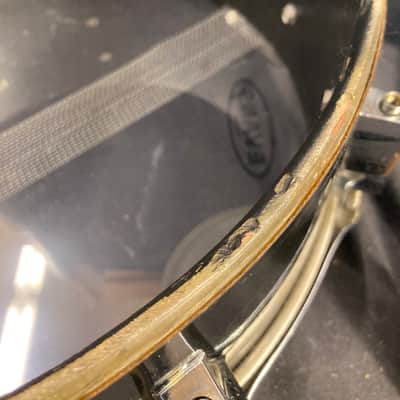 Fibes - 5.5x14" Nazareth Square-Badge Era, Black-over-Fiberglass Snare 1977–1979 image 13