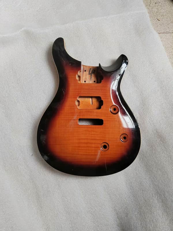 Tobacco Burst Custom HH Guitar Mahogany Body with Quilted Maple Top image 1