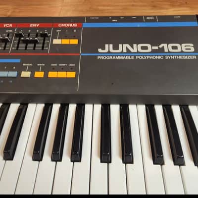 Roland Juno-106 61-Key Programmable Polyphonic Synthesizer 1984 - 1985 - upgraded voice chips image 2