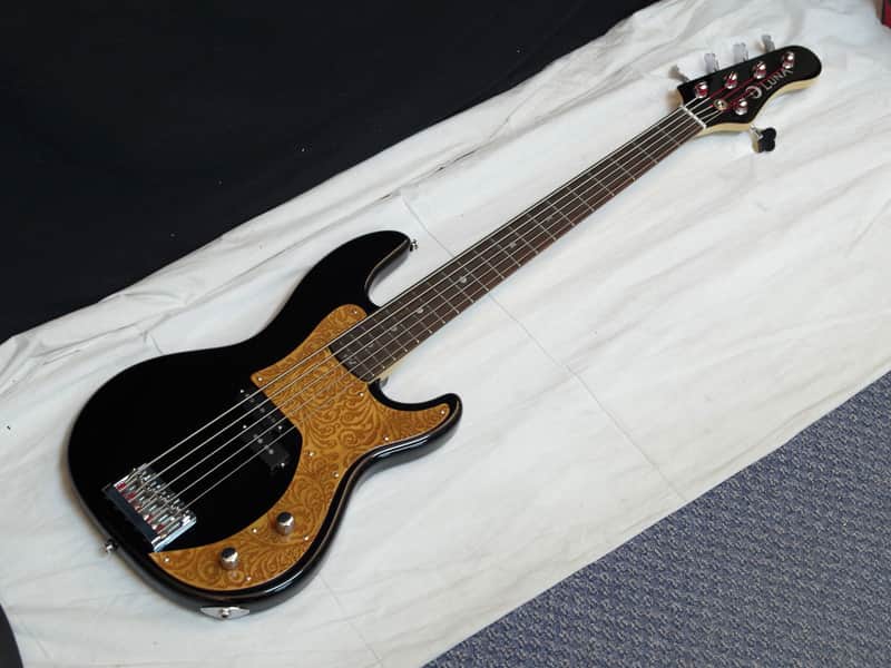 LUNA Paz 5 Paz Lenchantin Signature 5-string BASS guitar Black NEW - Henna image 1