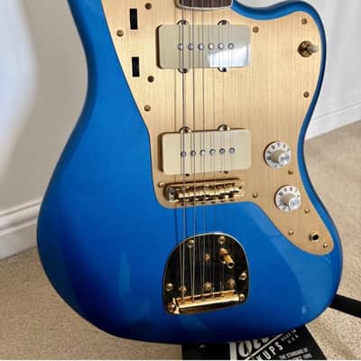 Squier 40th Anniversary Gold Edition Jazzmaster Lake Placid Blue image 1