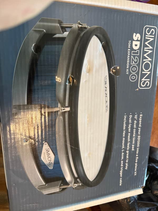 Simmons SD1200 5 piece Electronic Drum expansion Set 2019 - 2020 - Black image 1