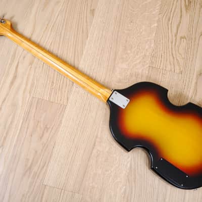 1965 Vox Model V-232 Solid Body Electric Violin Bass Guitar 100% Stock w/ohc image 13