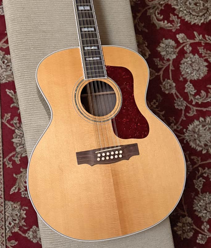 Guild USA F-512 Rosewood Jumbo 12-String Acoustic-Electric Natural 2010 w/ OHSC image 1