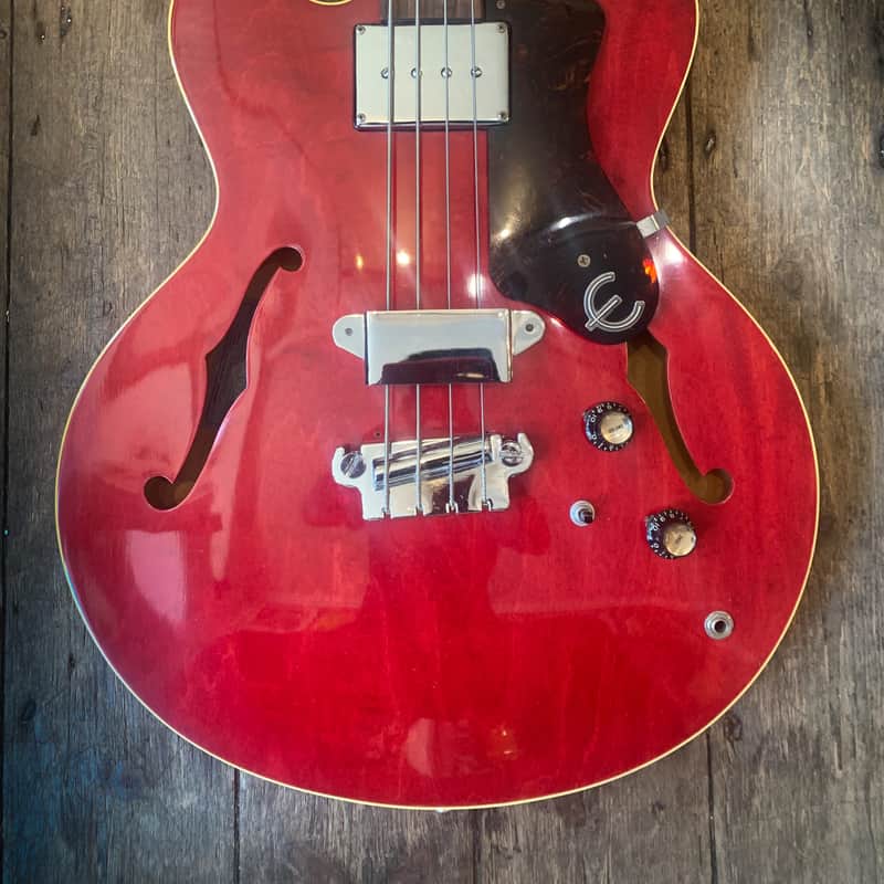 1967 Epiphone Rivoli EB 232C Cherry red