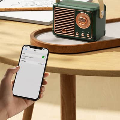 Retro Bluetooth Speaker-Green image 6