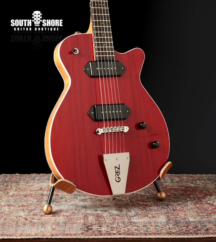 Grez Mendocino 2025 - Stained Red, Fralin Dog Ear P-90’s. NEW (Authorized Dealer) image 1