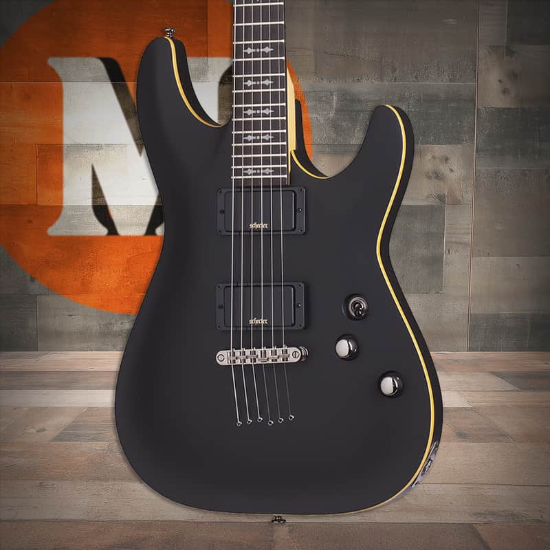 Schecter Demon-6 - Aged Black Satin (3660) image 1