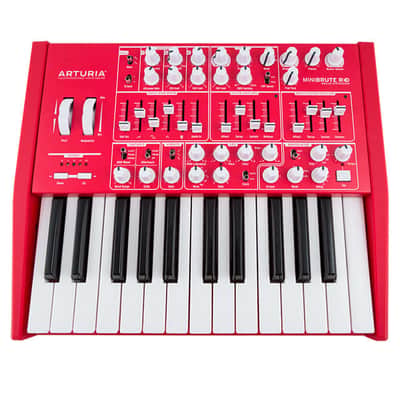 Arturia MiniBrute Red + MicroBrute Red Analog Synthesizers CABLE KIT image 4