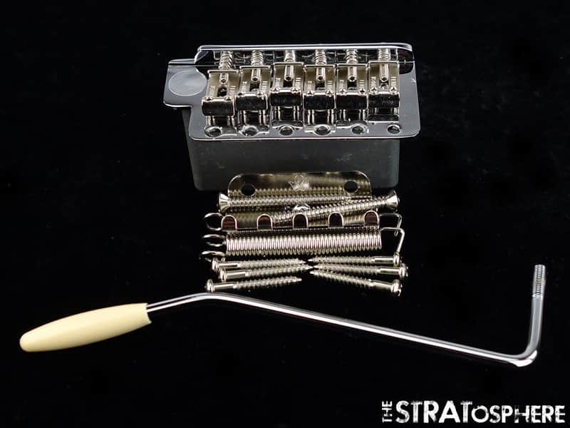 Fender American Performer Strat Vintage TREMOLO + WHAMMY BAR Stratocaster Chrome image 1