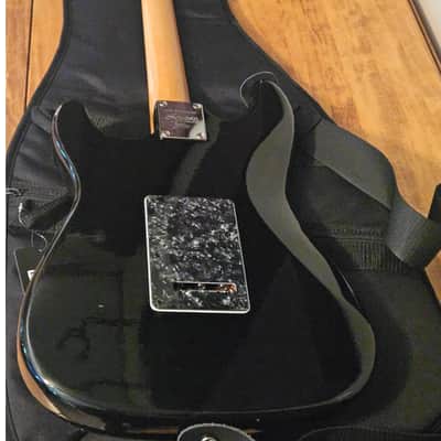 Squier Upgraded Black HSH Parts Caster, Gator case, strap, tech set up image 6