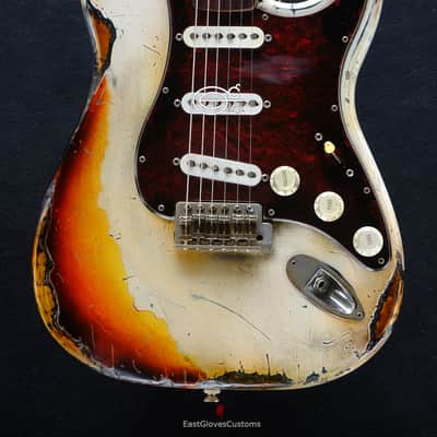 Fender Stratocaster Vintage White/Sunburst Custom Shop Texas Special Heavy Aged Relic  (RARE) image 2