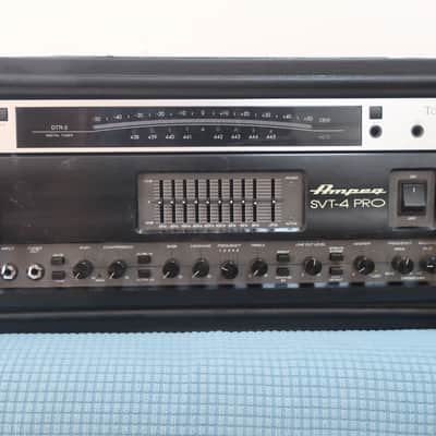 2013 Ampeg SVT4PRO 1800 Watt Bass Head w/Tube Preamp Korg Tone Works Tuner SBK Plastic Hard Case image 17