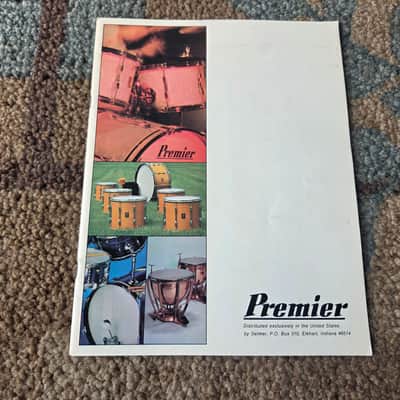 Vintage 1973 Premier Full-Line Drum Catalog! Rare, Original Case Candy, Paperwork! image 1