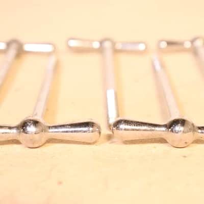 Ludwig 6-1/8" Chrome T Rods 8pk Vintage 1950's -60's image 13
