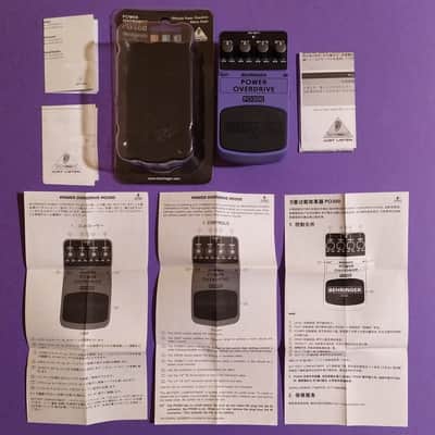Behringer PO300 Power Overdrive V1 2011 (Boss PW-2 Power Driver clone) w/box & manual image 2