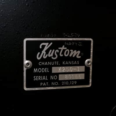 Kustom Stack K250-1 Bass Head Kustom 1-18B Cabinet and Kustom X1-18B Cabinet with Audio Power Module Early-mid 1970's - Black Tuck & Roll Naugahyde image 12