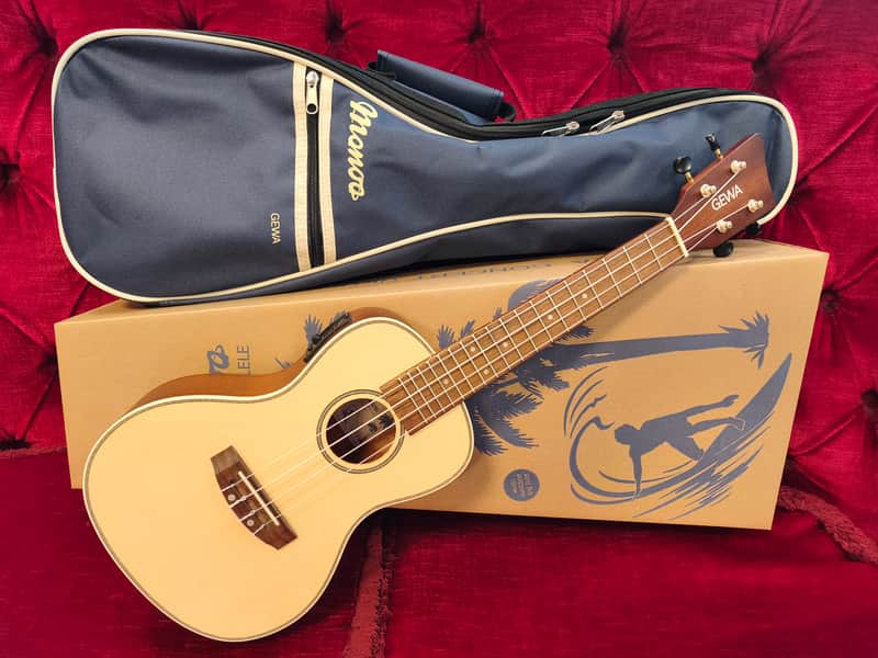 Gewa Manoa M-CO-E Concert Ukulele w/ Preamp, Tuner, Blue Gig Bag & Professional Setup - NEW image 1