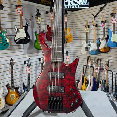 *New - Open Box* Ibanez EHB Ergonomic Headless 5-string Bass Guitar - Stained Wine Red Low Gloss w/Gig Bag #914 image 6