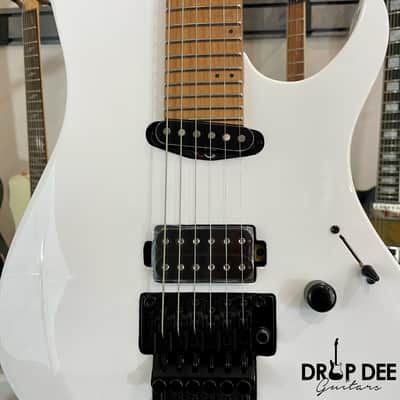 Balaguer Select Series Diablo Retro 27 FR Electric Guitar w/ Bag-Gloss Solid White image 6