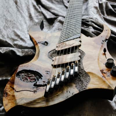 Build to Order GB Liuteria Boutique Sephitroth 7 string fanned volcano edition image 9