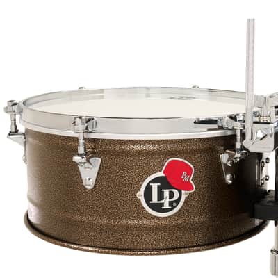 LP Latin Percussion LP1415-PM Pedrito 14″/15″ Dark Mocha Steel Timbales w/ Chrome-Plated Hardware image 3
