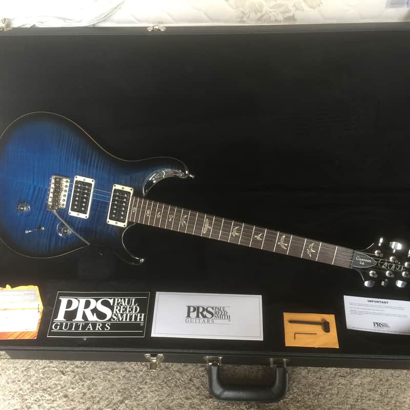 PRS Custom 24 with 10-top 2011 Saphire Blueburst image 1