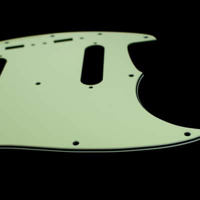 Replacment Pickguard For Mustang Classic Series style ,3Ply Vintage Green image 2