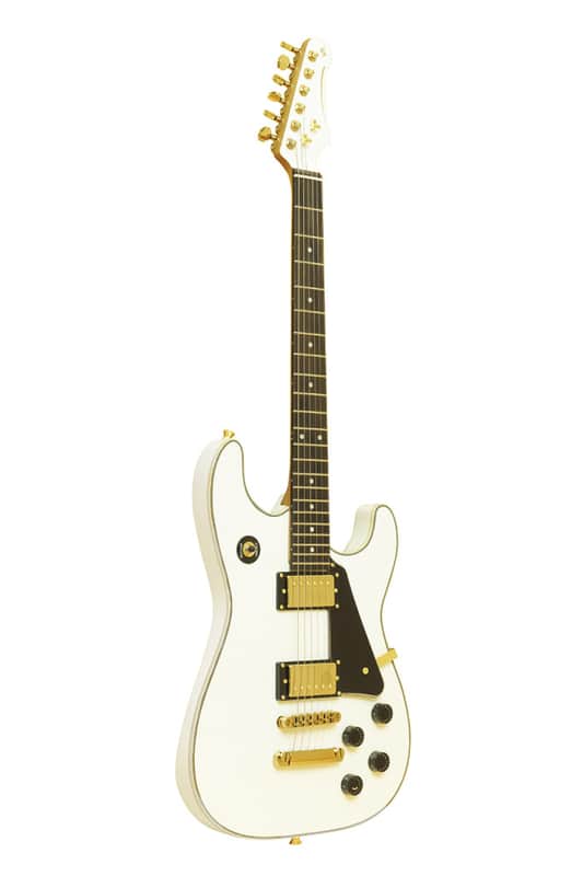 Stagg 30TH LEGACY WH 30th Anniversary Legacy Series Solid Mahogany Body Roasted Maple Neck 6-String Electric Guitar image 1