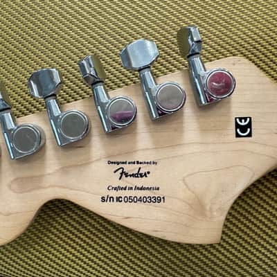 Custom-Modified Squier Stratocaster by Fender 2005 - Butterscotch satin finish image 13