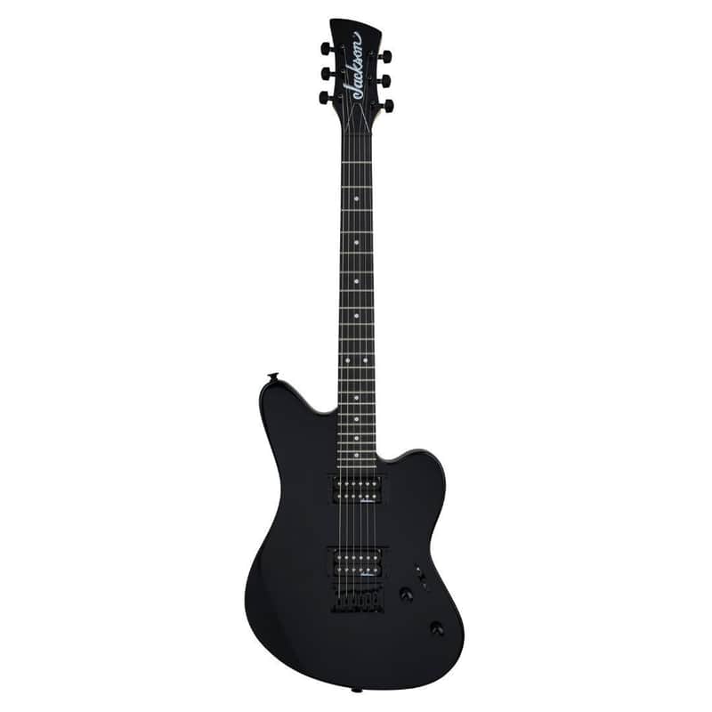 Jackson JS Series Surfcaster JS22 HT 6-String Right-Handed Electric Guitar with Poplar Body, Bolt-On Maple Neck, and Amaranth Fingerboard (Gloss Black) image 1