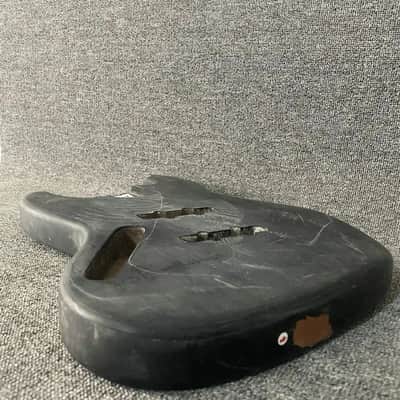Black Left Hand 4 String Jazz Bass Style Basswood Body image 5