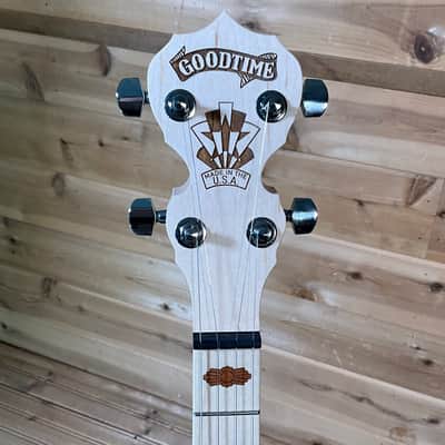 Deering Goodtime Two 5-String Banjo with Resonator - Natural Blonde Satin image 3