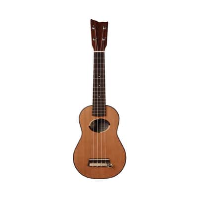 Kremona Coco Soprano 4-String Ukulele with Hardshell Case, 18 Frets, Rosewood Fingerboard, Solid Cedar Top, Solid Rosewood Back & Sides, Matte image 2